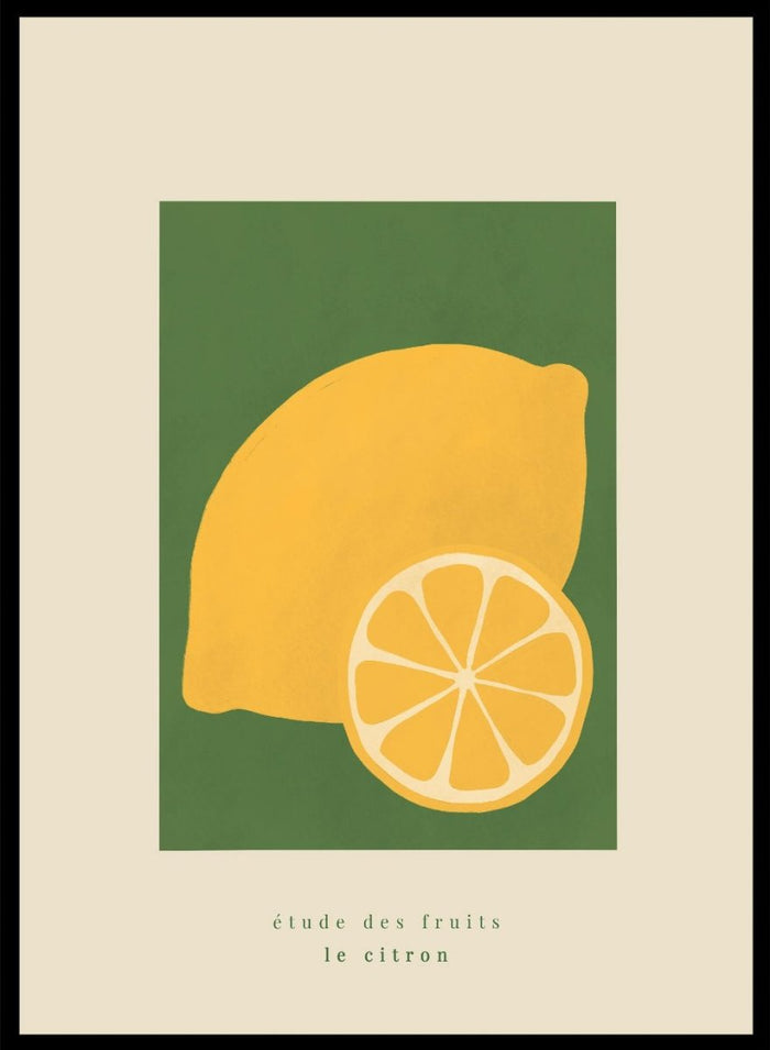 Lemons Citrus Aesthetic Kitchen Art Print_Sugar & Canvas_Sugar & Canvas
