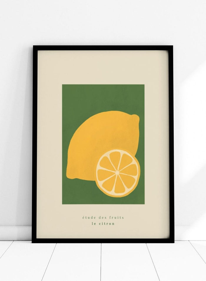 Lemons Citrus Aesthetic Kitchen Art Print_Sugar & Canvas_Sugar & Canvas