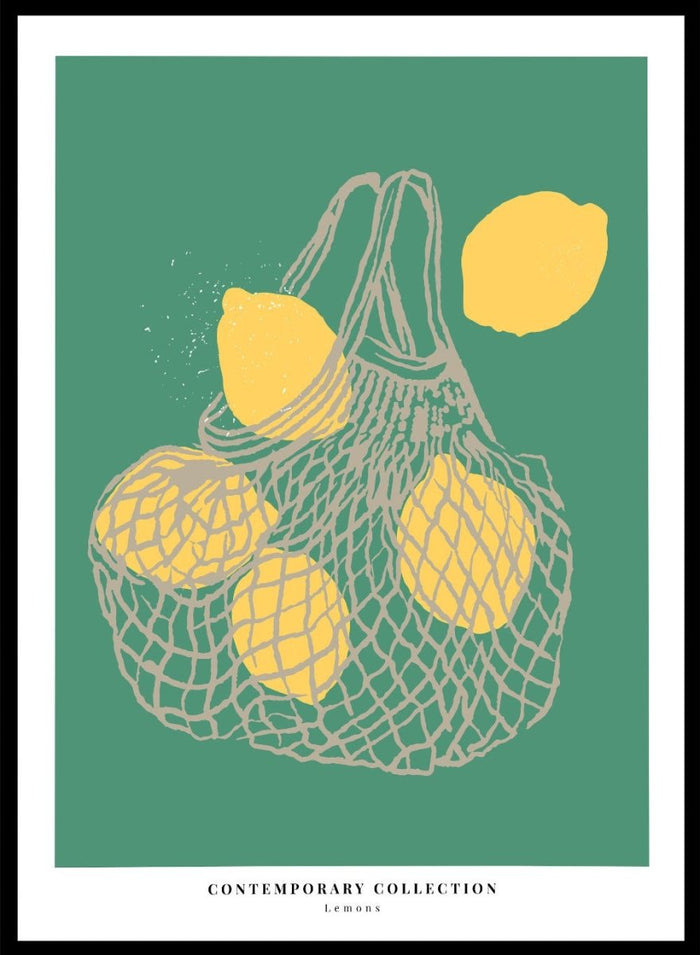 Lemons Kitchen Illustration Art Print_Sugar & Canvas_Sugar & Canvas