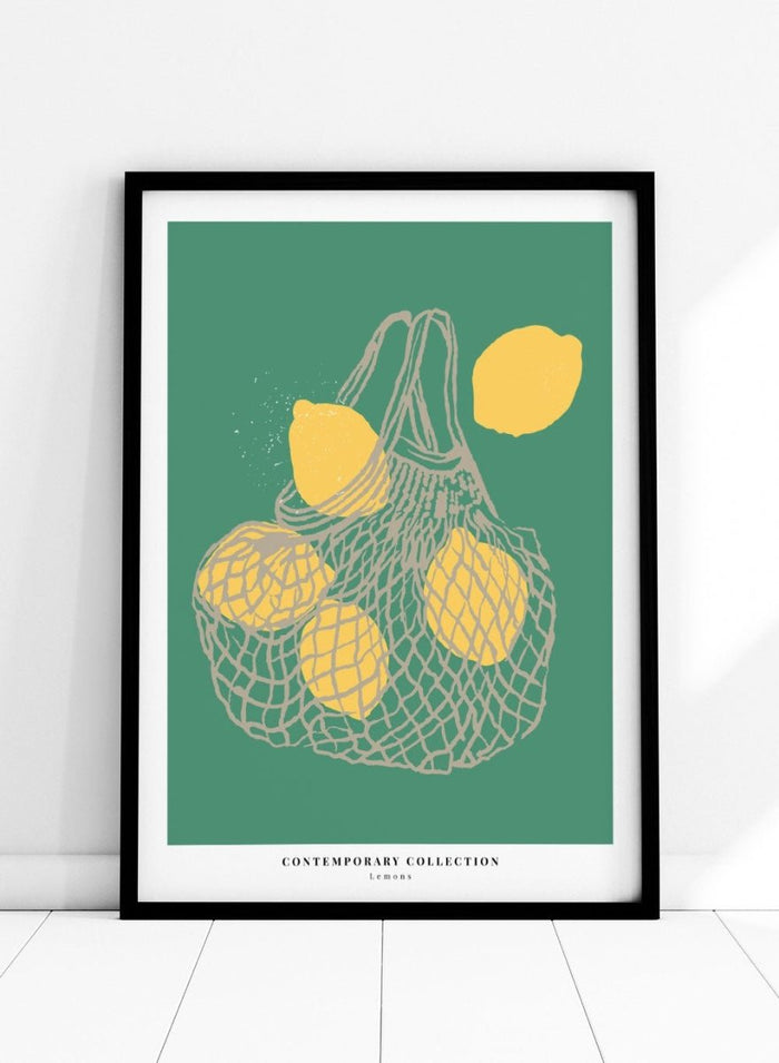 Lemons Kitchen Illustration Art Print_Sugar & Canvas_Sugar & Canvas