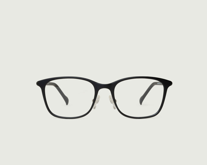 Charcoal::Leo+ Eyeglasses square black plant-based plastic front