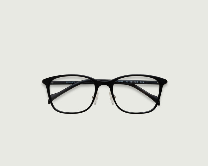 Charcoal::Leo+ Eyeglasses square black plant-based plastic  top