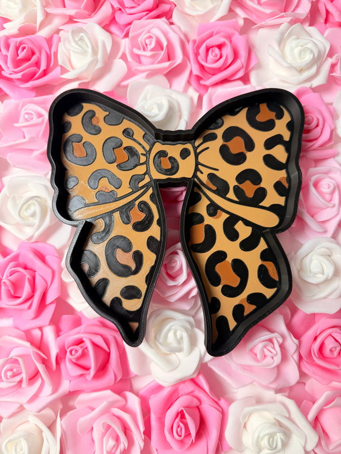 Leopard Print Trinket/Bead Tray