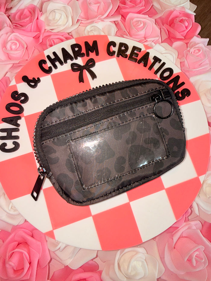 Leopard Print Wristlet