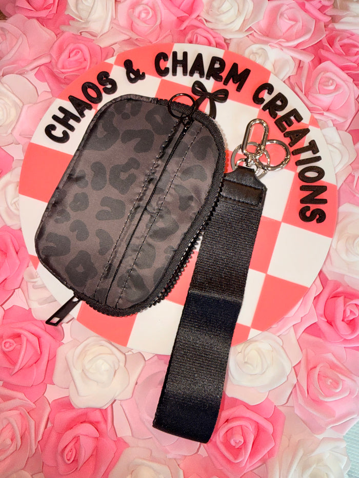 Leopard Print Wristlet