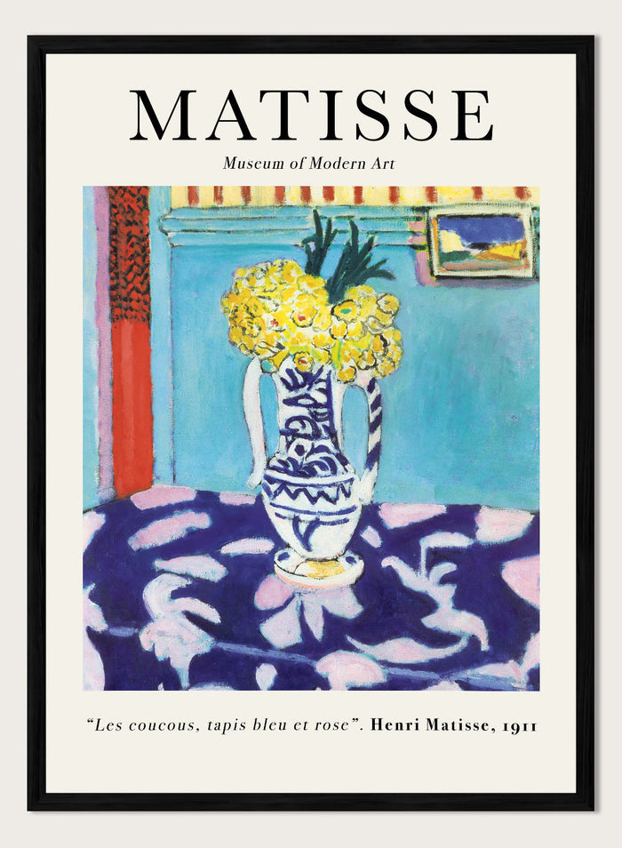 Les Coucous, Tapis Bleu Et Rose 1911 By Henri Matisse Print