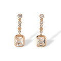 Letty 14K Gold Hexagonal Rectangular Drop Earrings