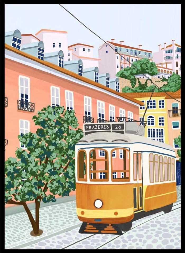 Lisbon Tram No. 28 Portugal Art Print_Sugar & Canvas_Sugar & Canvas