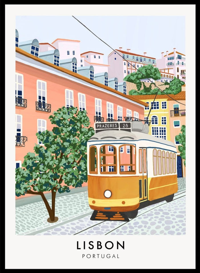 Lisbon Tram No. 28 Portugal Art Print_Sugar & Canvas_Sugar & Canvas
