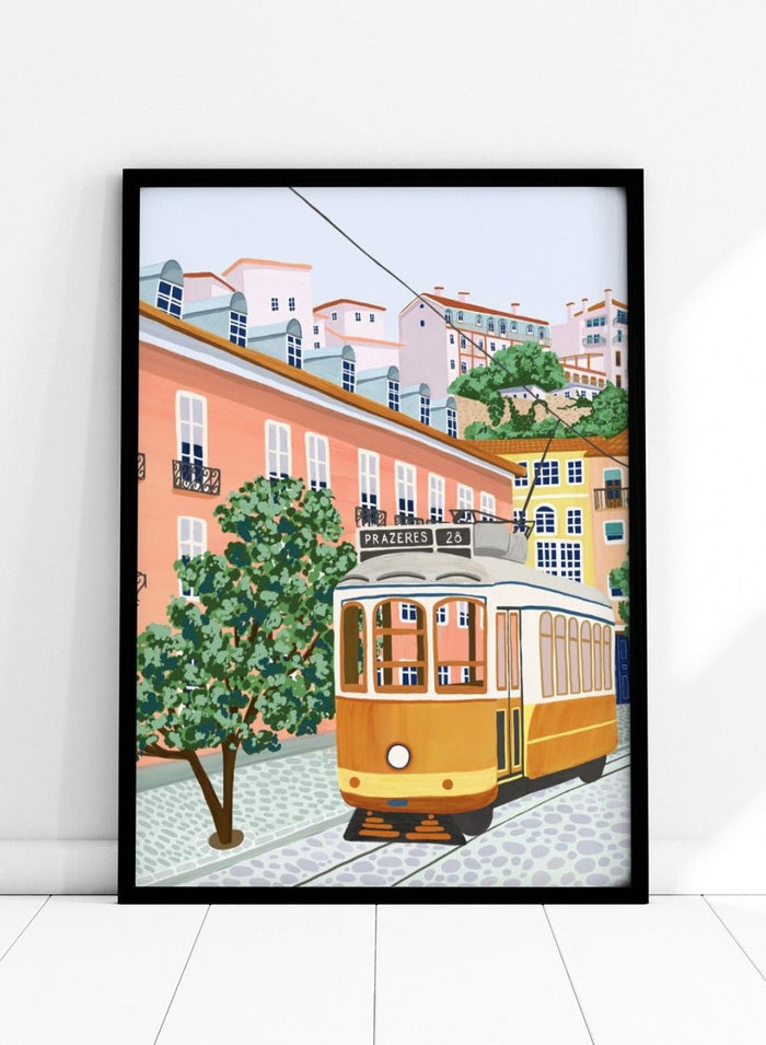 Lisbon Tram No. 28 Portugal Art Print_Sugar & Canvas_Sugar & Canvas