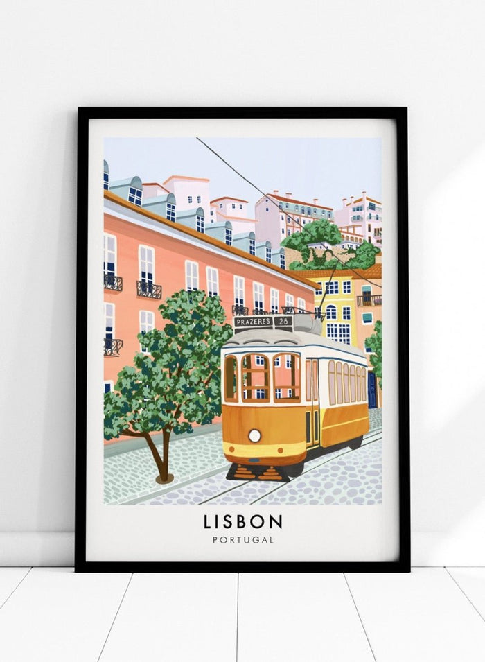 Lisbon Tram No. 28 Portugal Art Print_Sugar & Canvas_Sugar & Canvas