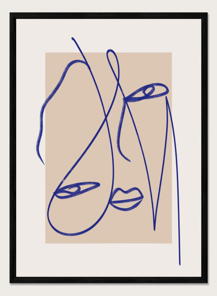 A4/8x12 inches (Framing Available) / Black Wood Frame