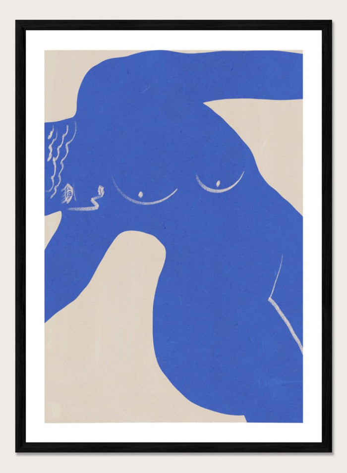 A4/8x12 inches (Framing Available) / Black Wood Frame