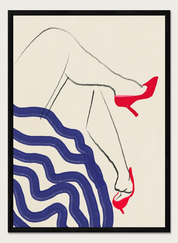 A4/8x12 inches (Framing Available) / Black Wood Frame