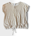Liz Claiborne Preowned great condition Size S Beige/white Top