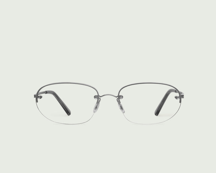 Ash::Lori Eyeglasses oval black  metal front