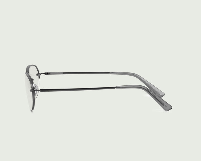 Ash::Lori Eyeglasses oval black  metal side