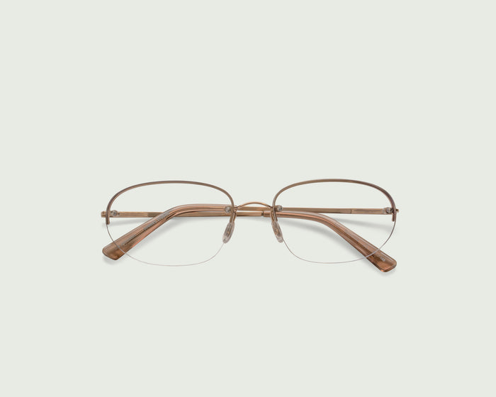 Sandstone::Lori Eyeglasses oval brown  top