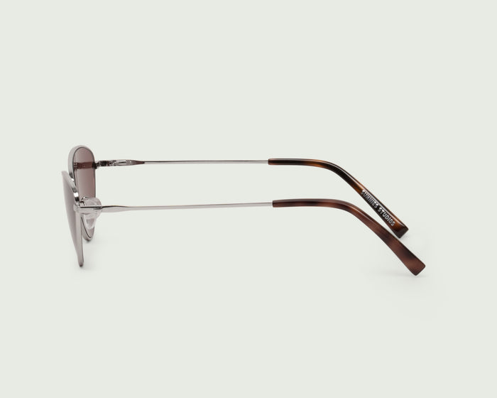 Silver::Lou Sunglasses cateye Silver metal side