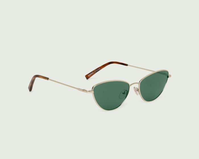 Tinsel::Lou Sunglasses cateye Gold metal front diagonal