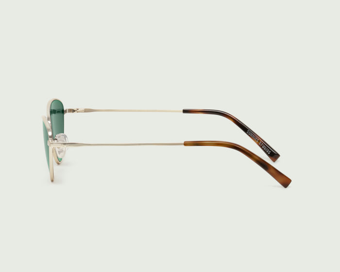 Tinsel::Lou Sunglasses cateye Gold metal side