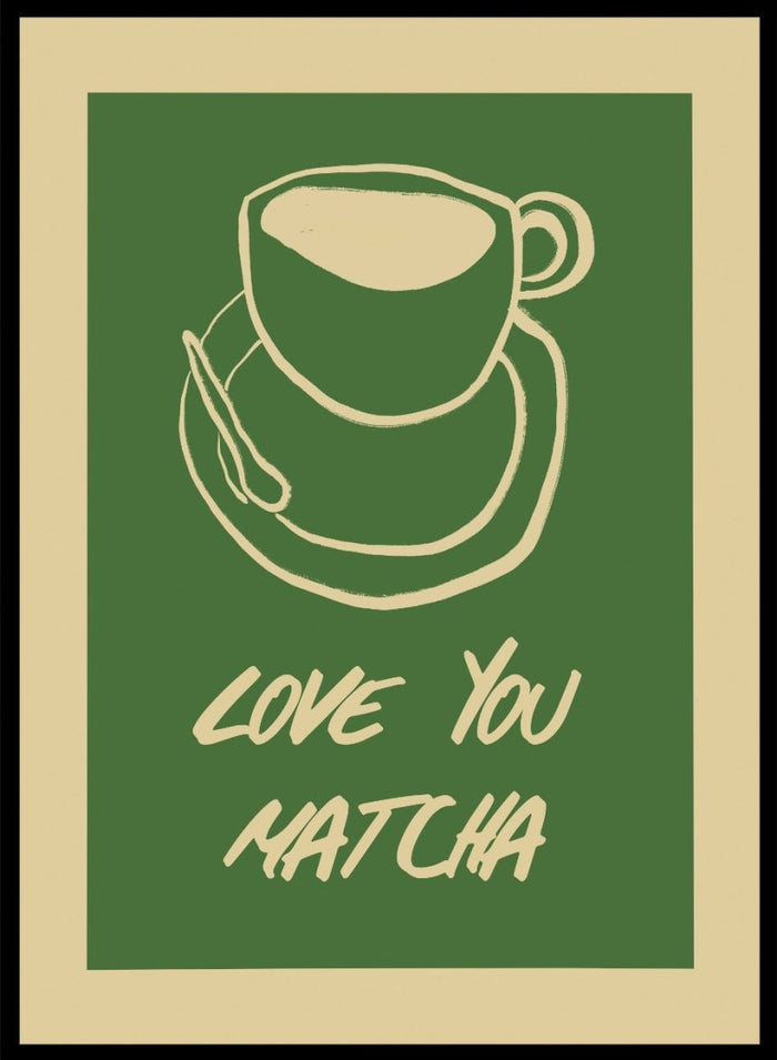 'Love You Matcha' Aesthetic Art Print_Sugar & Canvas_Sugar & Canvas