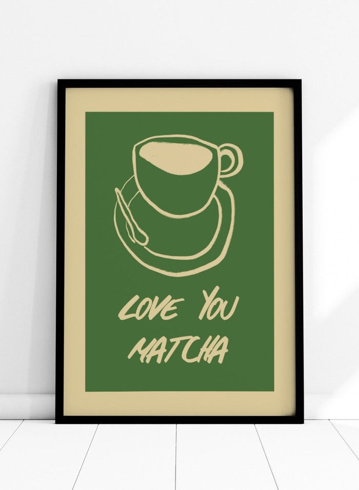 'Love You Matcha' Aesthetic Art Print_Sugar & Canvas_Sugar & Canvas