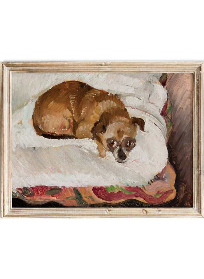 "Lying Dog" Art Print_Sugar & Canvas_Zygmunt Waliszewski
