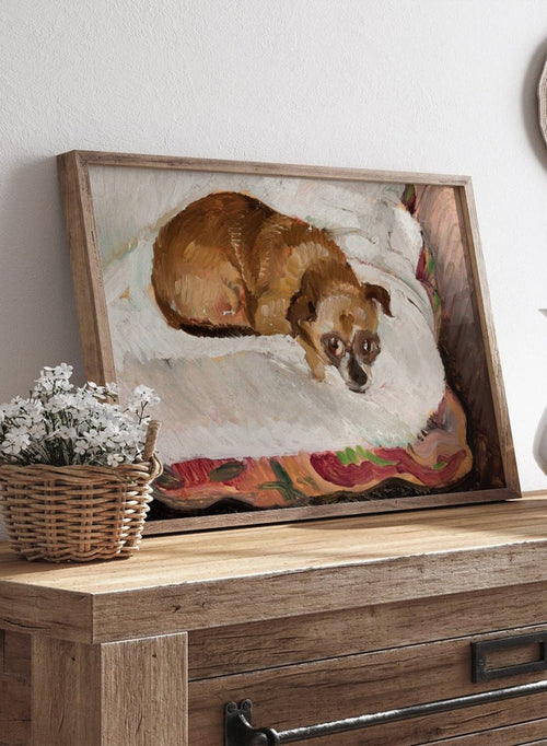 "Lying Dog" Art Print_Sugar & Canvas_Zygmunt Waliszewski