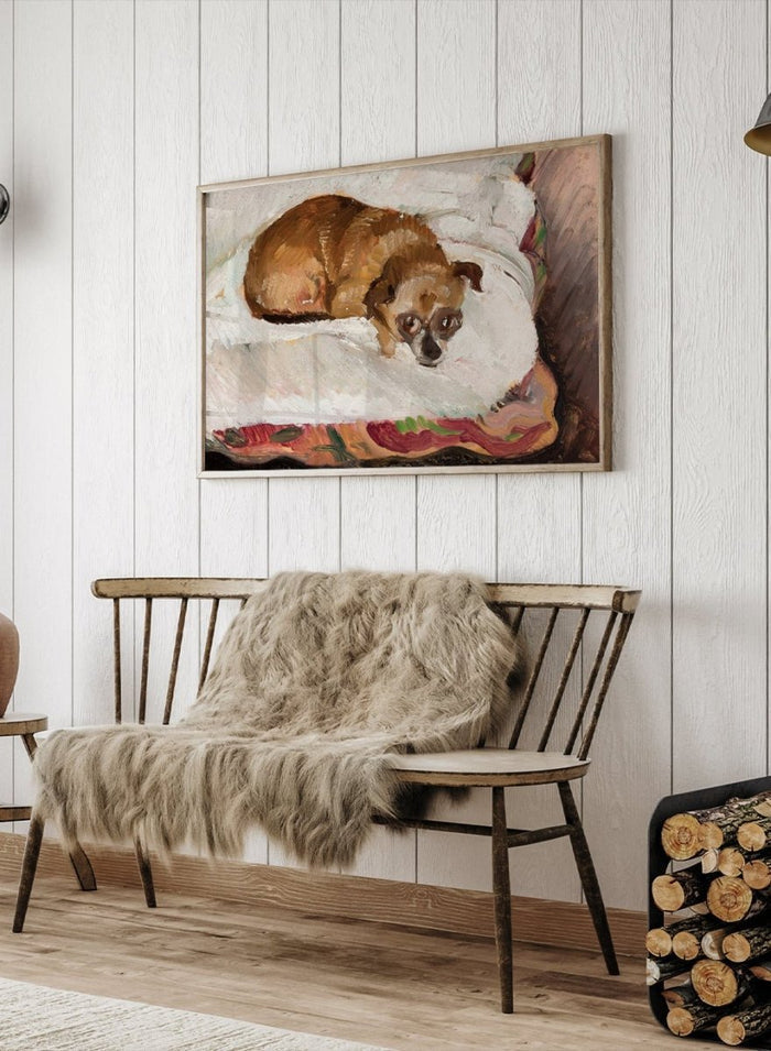 "Lying Dog" Art Print_Sugar & Canvas_Zygmunt Waliszewski