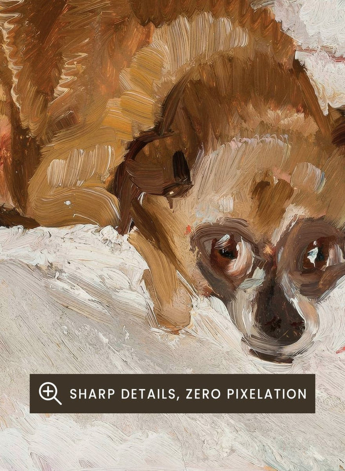 "Lying Dog" Art Print_Sugar & Canvas_Zygmunt Waliszewski