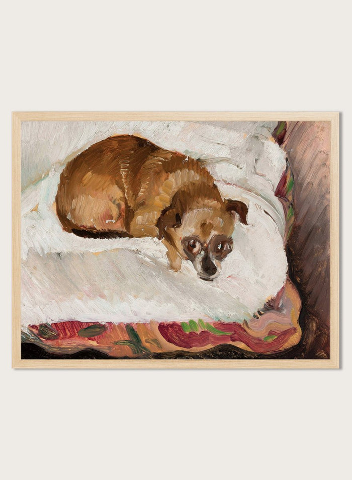 "Lying Dog" Art Print_Sugar & Canvas_Zygmunt Waliszewski