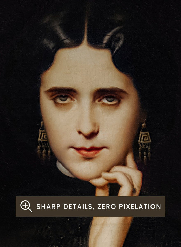 "Madame de Loynes" Art Print_Sugar & Canvas_Eugène Emmanuel Amaury Duval
