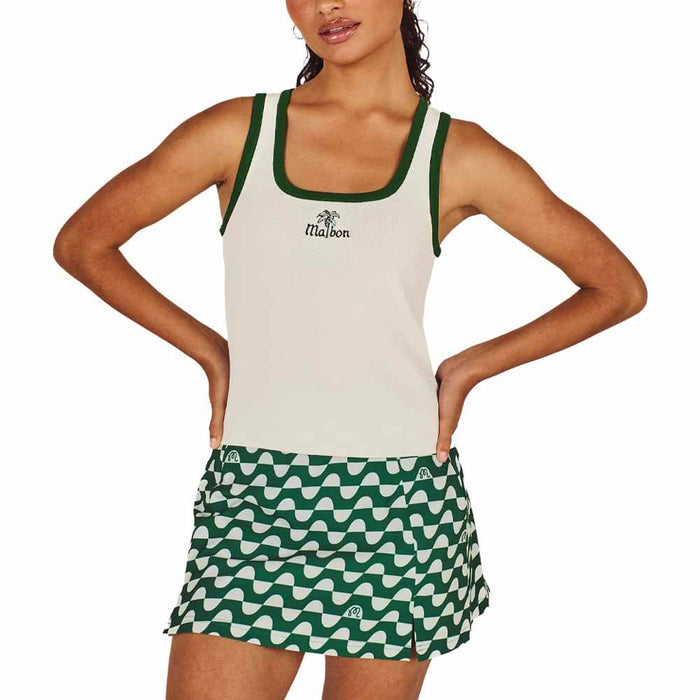 Malbon Abella Golf Tank Top Whisper White - SU26 Women