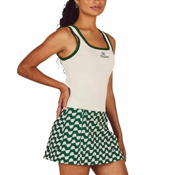 Malbon Abella Golf Tank Top Whisper White - SU26 Women
