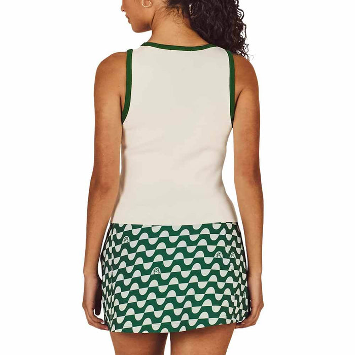 Malbon Abella Golf Tank Top Whisper White - SU26 Women