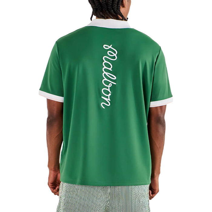 Malbon Barrio Golf Polo Garden Green - SU26 Men