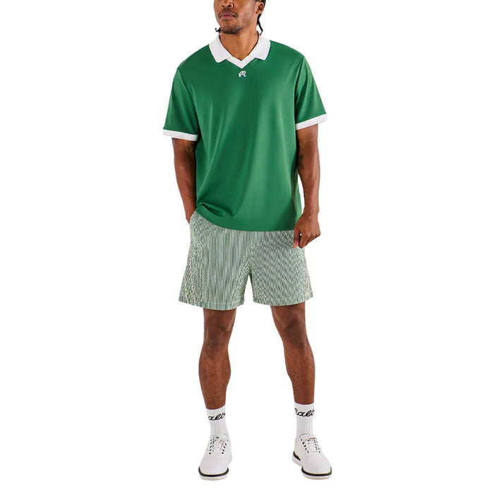 Malbon Barrio Golf Polo Garden Green - SU26 Men