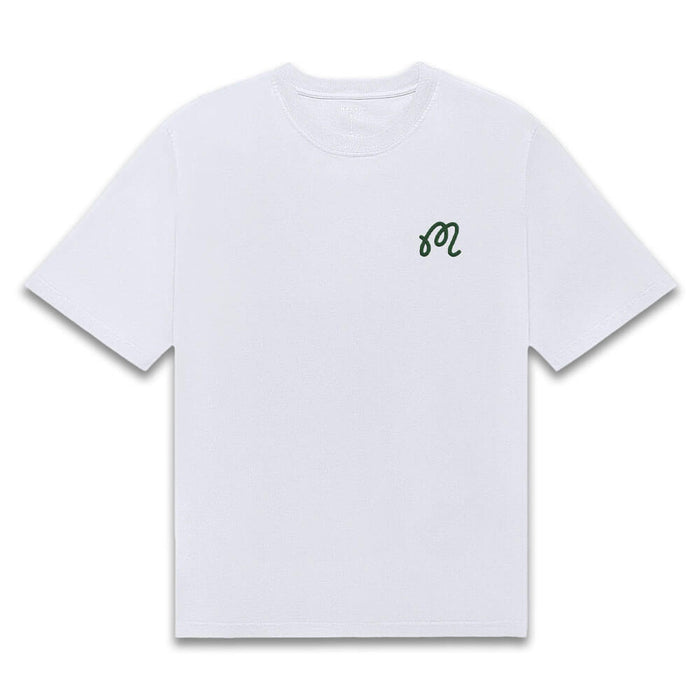 Malbon Bermuda Playa Golf T-Shirt Bright White - SU26 Men
