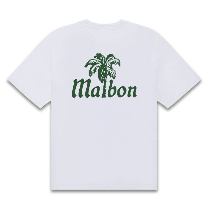 Malbon Bermuda Playa Golf T-Shirt Bright White - SU26 Men