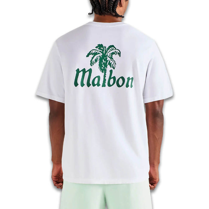 Malbon Bermuda Playa Golf T-Shirt Bright White - SU26 Men