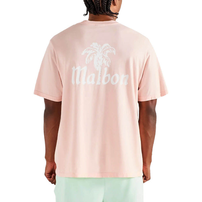 Malbon Bermuda Playa Golf T-Shirt Rosy Touch - SU26 Men