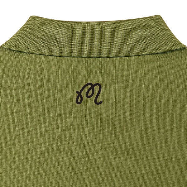 Malbon Block Placket Golf Polo Military Green - FA26 Men