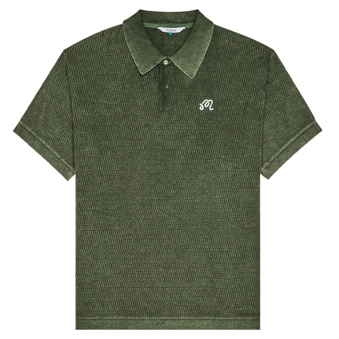 Malbon Brickwork Golf Polo Rifle Green - FA26 Men