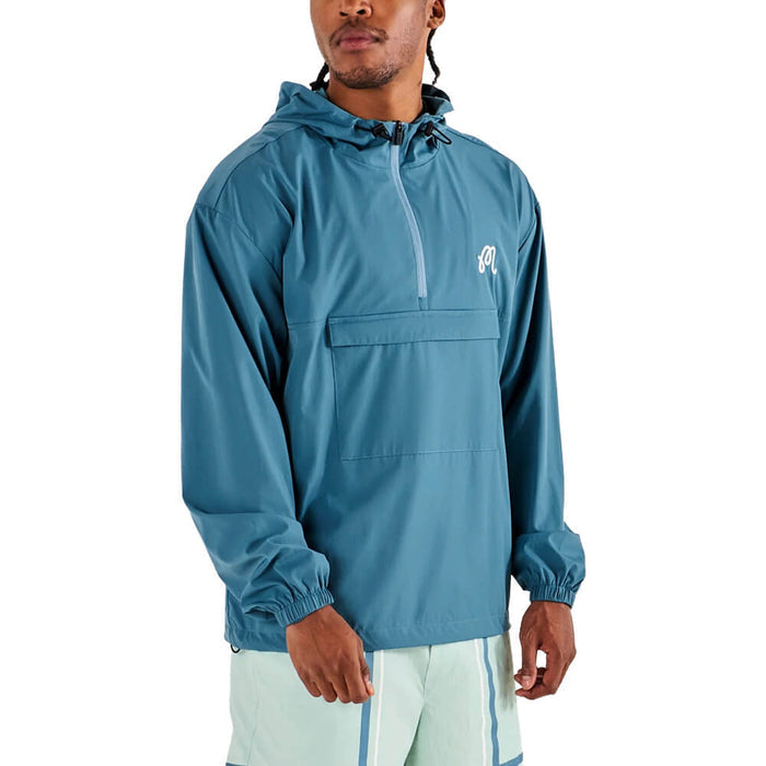 Malbon Bridge Golf Anorak Aegean Blue - SS26 Men