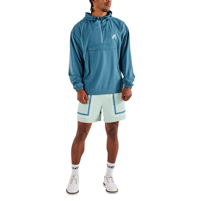 Malbon Bridge Golf Anorak Aegean Blue - SS26 Men