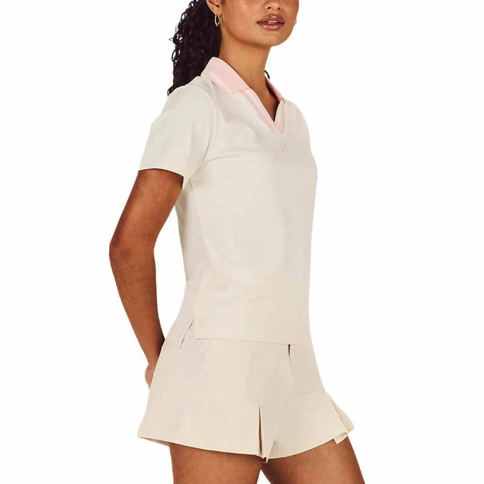 Malbon Carlota Golf Polo Whisper White - SU26 Women