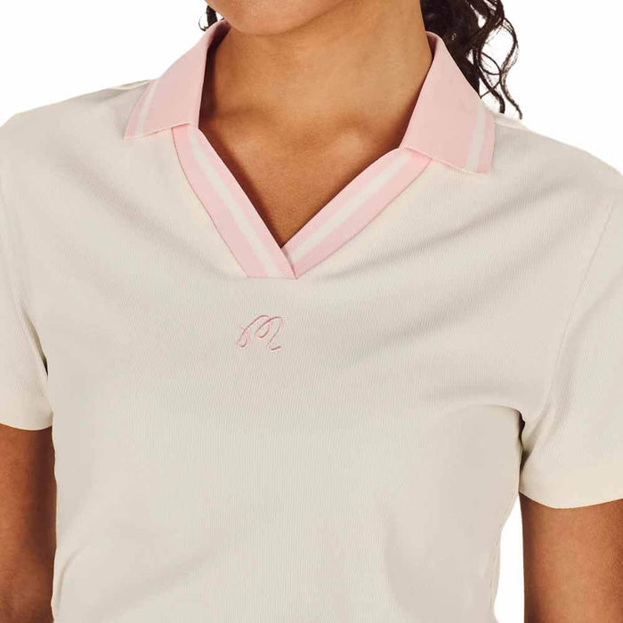Malbon Carlota Golf Polo Whisper White - SU26 Women