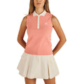 Malbon Claudia Sleeveless Golf Polo Coral Haze - FA26 Women