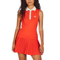 Malbon Claudia Sleeveless Golf Polo Grenadine Red - SS26 Women